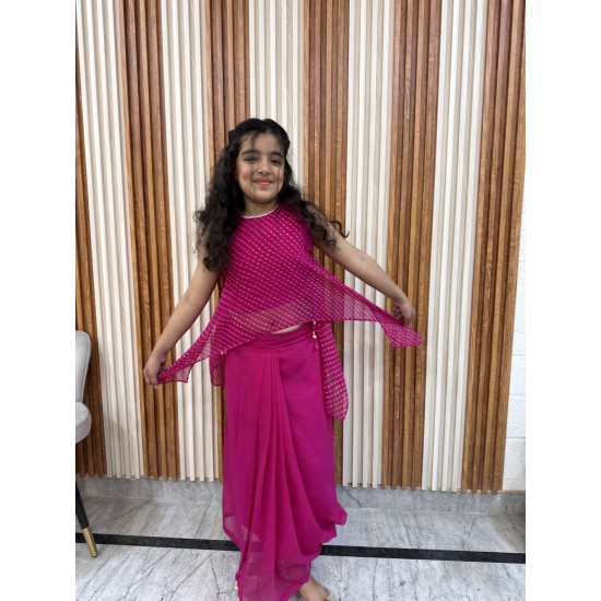 Gulabi Grace-The pink festive skirt